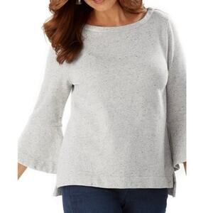 Tommy‎ Bahama Sparkling Sands 3/4 Sleeve Sweatershirt Small Bell Sleeves Casual